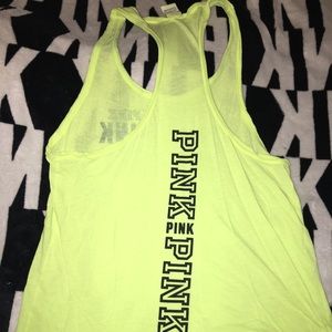 Victoria’s Secret PINK Size L Logo Racerback Lime